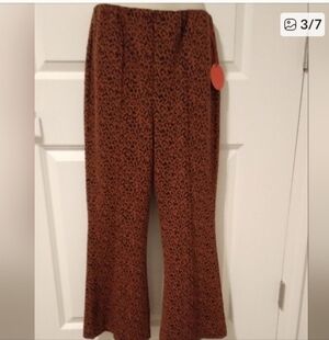 Leopard Print Pull On Pants
